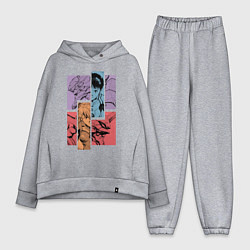 Женский костюм оверсайз Аска и Синдзи, Евангелион