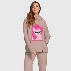 Женский костюм оверсайз Pinky Pie hipster, цвет: пыльно-розовый — фото 2