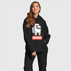 Женский костюм оверсайз Among Us, цвет: черный — фото 2