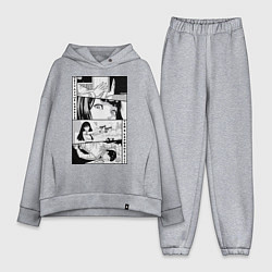 Женский костюм оверсайз Карате, цвет: меланж