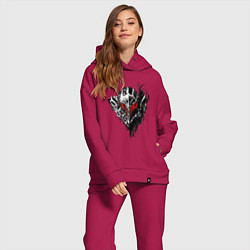 Женский костюм оверсайз BERSERK, цвет: маджента — фото 2