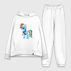 Женский костюм оверсайз Pony - Rainbow Dash, цвет: белый