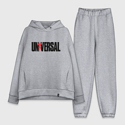 Женский костюм оверсайз ANIMAL UNIVERSAL ЭНИМАЛ, цвет: меланж