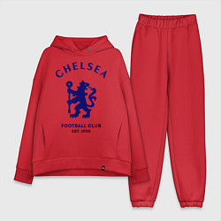 Женский костюм оверсайз Chelsea Est. 1905, цвет: красный