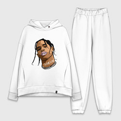 Женский костюм оверсайз TRAVIS SCOTT ASTROWORLD Z, цвет: белый