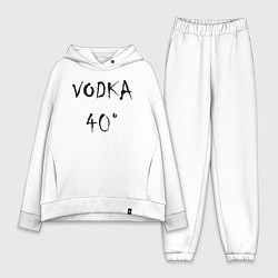 Женский костюм оверсайз Vodka 40, цвет: белый