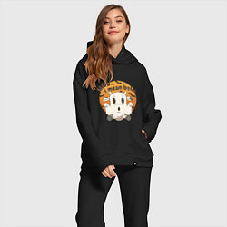 Женский костюм оверсайз Halloween Cow, цвет: черный — фото 2