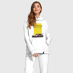 Женский костюм оверсайз Porsche Carrera 4S Motorsport, цвет: белый — фото 2