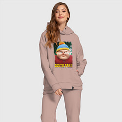 Женский костюм оверсайз Eric Cartman 3D South Park, цвет: пыльно-розовый — фото 2