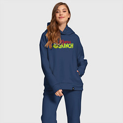 Женский костюм оверсайз Mama Grinch Family, цвет: тёмно-синий — фото 2