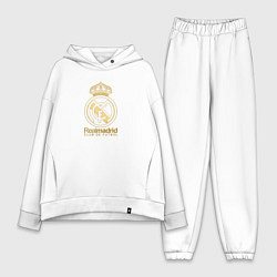 Женский костюм оверсайз Real Madrid gold logo