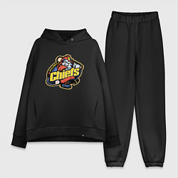 Женский костюм оверсайз Peoria Chiefs - baseball team, цвет: черный