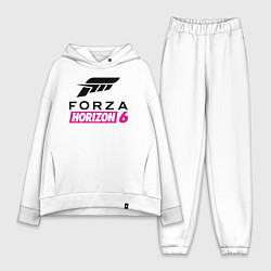 Женский костюм оверсайз Forza Horizon 6 logo, цвет: белый