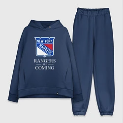 Женский костюм оверсайз Rangers are coming, Нью Йорк Рейнджерс, New York R, цвет: тёмно-синий