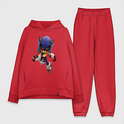 Женский костюм оверсайз Sonic Exe Hedgehog, цвет: красный