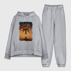 Женский костюм оверсайз Готика арт