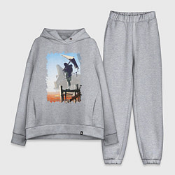 Женский костюм оверсайз Warrior of desert, цвет: меланж