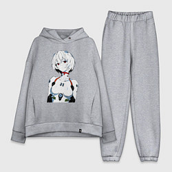 Женский костюм оверсайз Рей Аянами Rei Ayanami Ева Евангелион