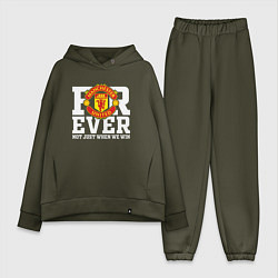 Женский костюм оверсайз Manchester United FOREVER NOT JUST WHEN WE WIN, цвет: хаки