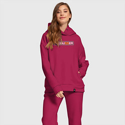 Женский костюм оверсайз PRODUZZER ПРОДЮСЕР, цвет: маджента — фото 2