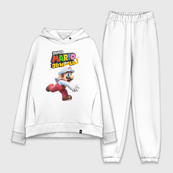 Женский костюм оверсайз Super Mario 3D World Video game Nintendo, цвет: белый