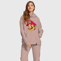 Женский костюм оверсайз Super Mario Sketch Nintendo, цвет: пыльно-розовый — фото 2