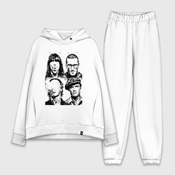 Женский костюм оверсайз RHCP faces, цвет: белый