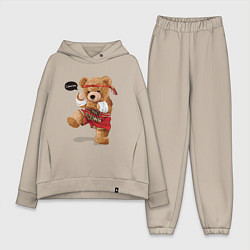 Женский костюм оверсайз МИШКА ТАЙСКИЙ БОКС THAI BOXING MUAY THAI