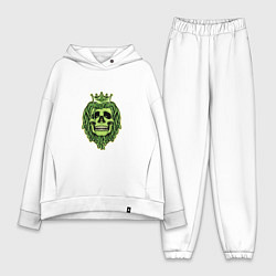 Женский костюм оверсайз Green Skull