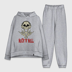 Женский костюм оверсайз Rock n Roll Skull