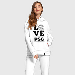 Женский костюм оверсайз PSG Love Классика, цвет: белый — фото 2