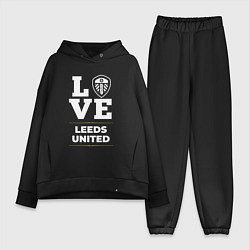 Женский костюм оверсайз Leeds United Love Classic