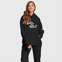 Женский костюм оверсайз Bad Wolf злой волк, цвет: черный — фото 2