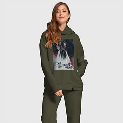 Женский костюм оверсайз Неукротимый, цвет: хаки — фото 2