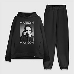 Женский костюм оверсайз Marilyn Manson фото, цвет: черный