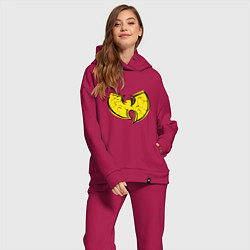Женский костюм оверсайз Style Wu-Tang, цвет: маджента — фото 2