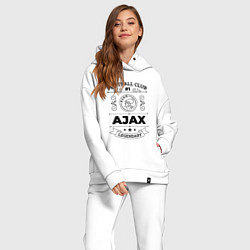 Женский костюм оверсайз Ajax: Football Club Number 1 Legendary, цвет: белый — фото 2