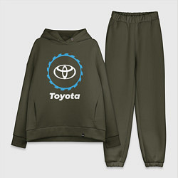 Женский костюм оверсайз Toyota в стиле Top Gear, цвет: хаки