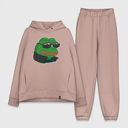 Женский костюм оверсайз Лягушонок Пепе крутой