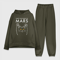 Женский костюм оверсайз Thirty Seconds to Mars rock cat