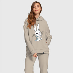 Женский костюм оверсайз Angel Bunny - my little pony - cartoon, цвет: миндальный — фото 2