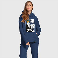 Женский костюм оверсайз Тысячилетняя война - Ичиго - Блич, цвет: тёмно-синий — фото 2