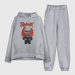 Женский костюм оверсайз Slipknot art, цвет: меланж