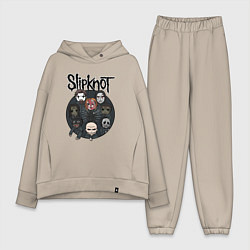 Женский костюм оверсайз Slipknot art fan