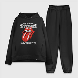 Женский костюм оверсайз The Rolling Stones 78, цвет: черный