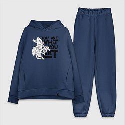 Женский костюм оверсайз Ты то , что ешь