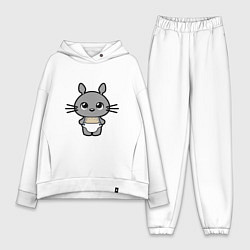 Женский костюм оверсайз Baby Totoro, цвет: белый