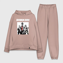 Женский костюм оверсайз Greed Day rock, цвет: пыльно-розовый