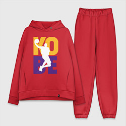 Женский костюм оверсайз Kobe fly, цвет: красный
