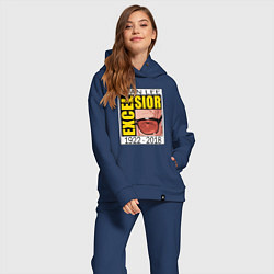 Женский костюм оверсайз Stan Lee legend, цвет: тёмно-синий — фото 2